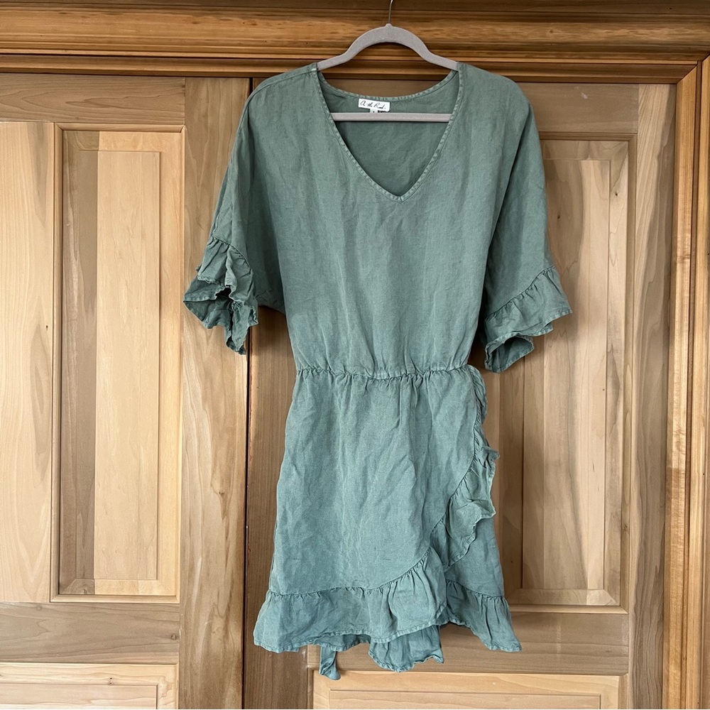 On The Road Summer Tunic Olive Military Dress